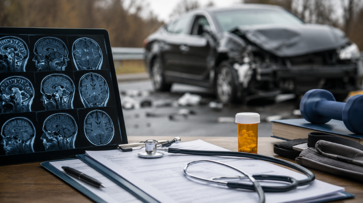Long Term Effects of Traumatic Brain Injury After a Car Accident